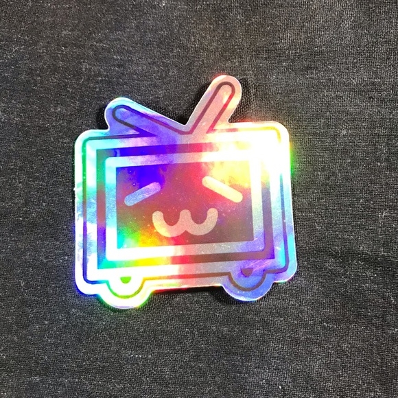 TV Throwback Metallic Prismatic Rainbow Reflective Sticker - Picture 3 of 5